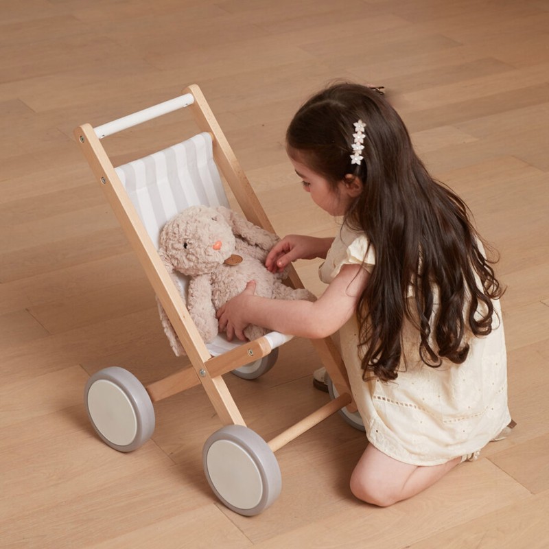 VIGA Drevený Športový Kočík pre Bábiky