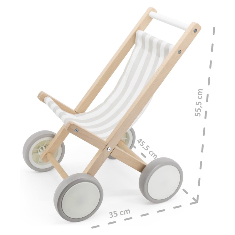 VIGA Drevený Športový Kočík pre Bábiky
