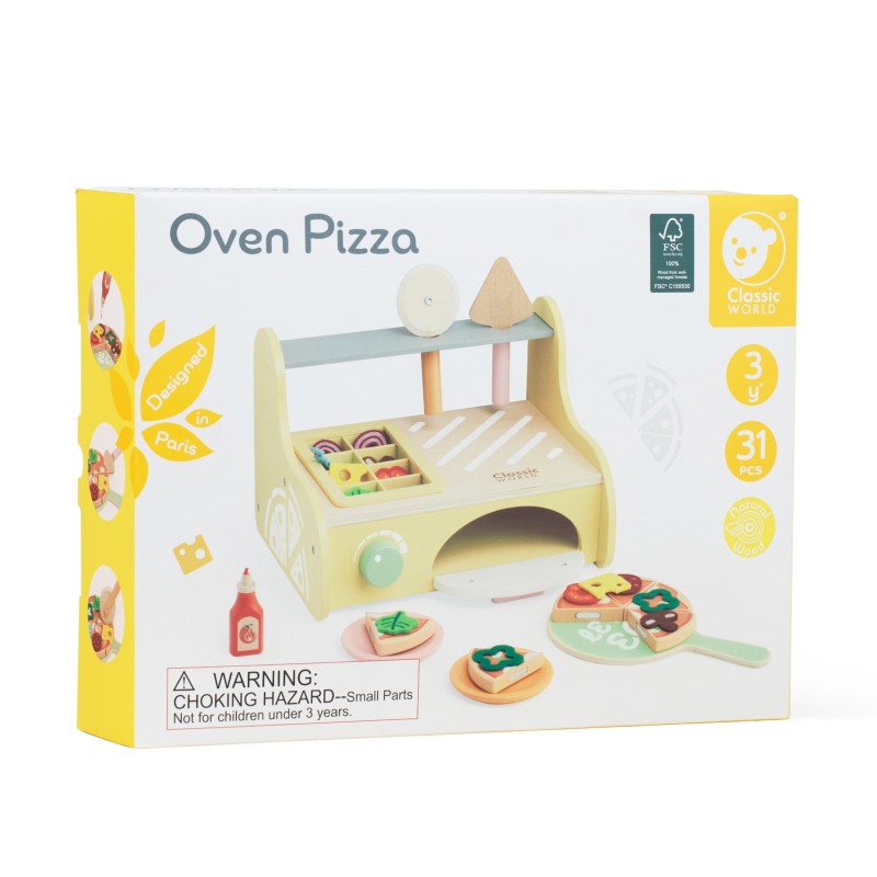 CLASSIC WORLD Drevená Pec na Pizzu - Oven Pizza 3+ FSC