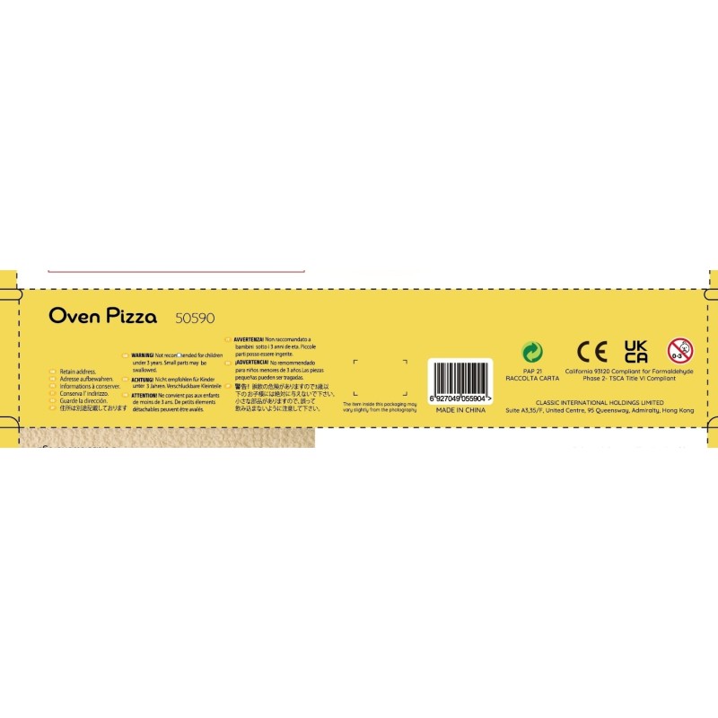 CLASSIC WORLD Drevená Pec na Pizzu - Oven Pizza 3+ FSC
