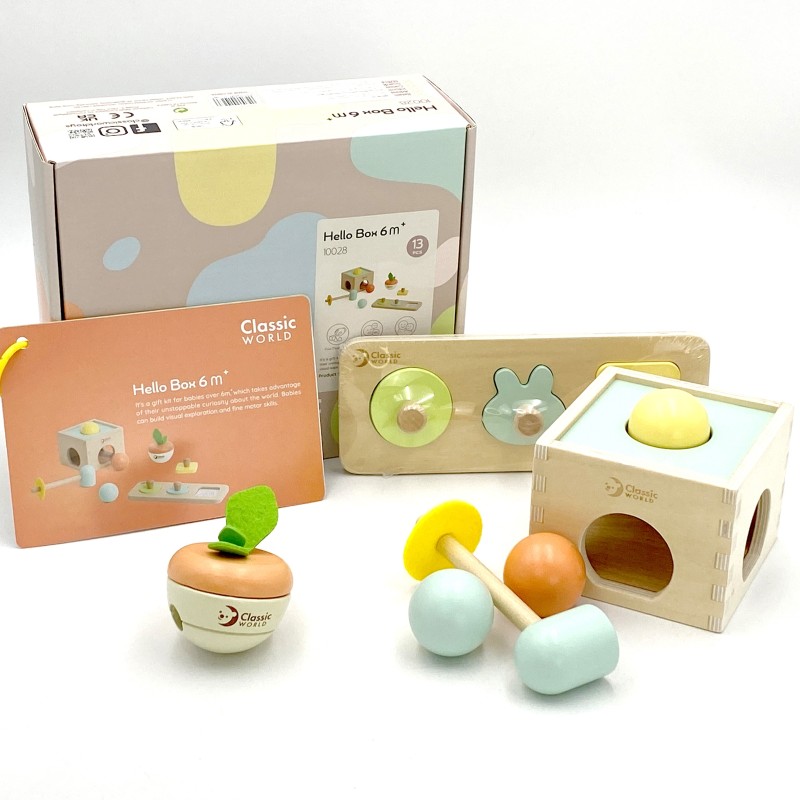 CLASSIC WORLD Pastelový Edukačný Box od 12 do 18 Mesiacov