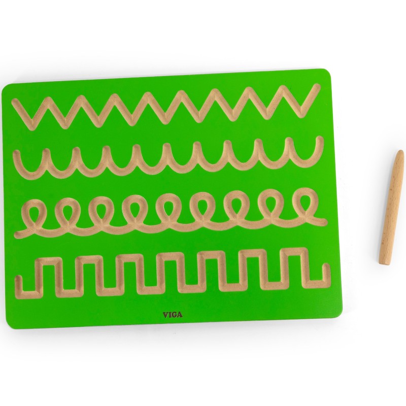 VIGA Grafomotorická Tabuľa - Vlnovky