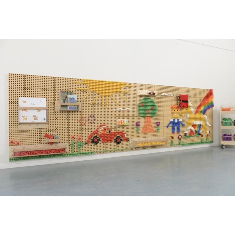 Kreatívna Edukačná Tabuľa Masterkidz STEM 120x80 cm Bez Montážneho Panelu