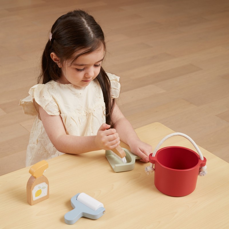 VIGA PolarB Drevená Upratovacia Sada pre Deti