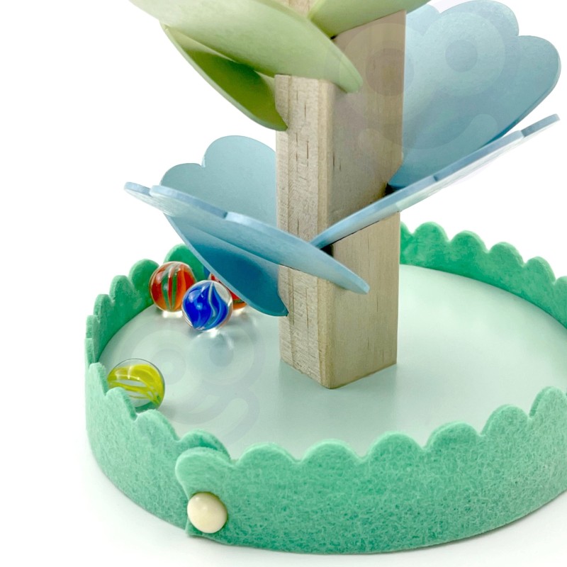 WOOPIE GREEN Drevená Guľôčková Dráha