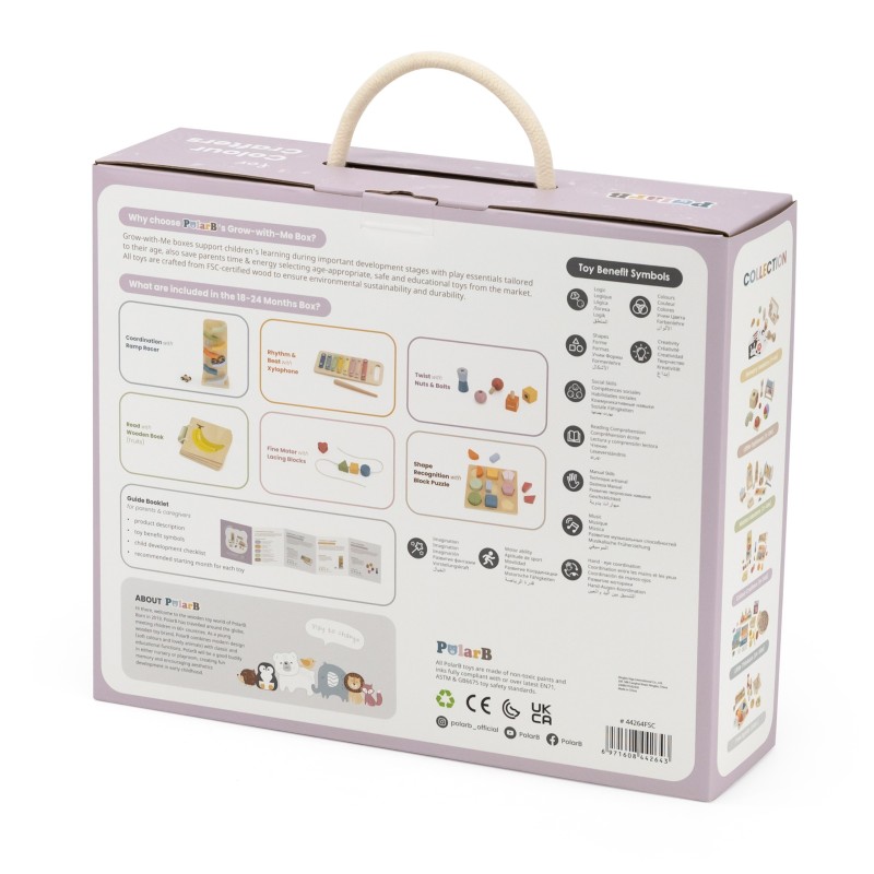 VIGA Vzdelávací Box pre Deti od 18-24 Mesiacov