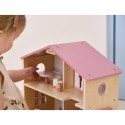 VIGA PolarB Veľký Drevený Domček pre Bábiky 17 Dielov