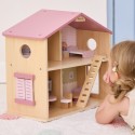 VIGA PolarB Veľký Drevený Domček pre Bábiky 17 Dielov