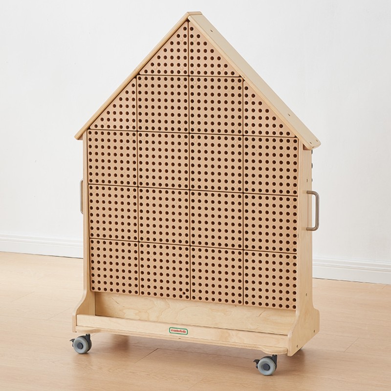 MASTERKIDZ Kreatívna Tabuľa STEM XXL Voľne Stojaca v Tvare Domčeka