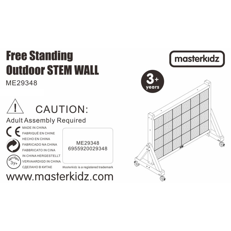 MASTERKIDZ Kreatívna Tabuľa STEM WALL XXL Outdoor
