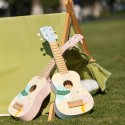 CLASSIC WORLD Drevená Ukulele Gitara pre Deti Ružová