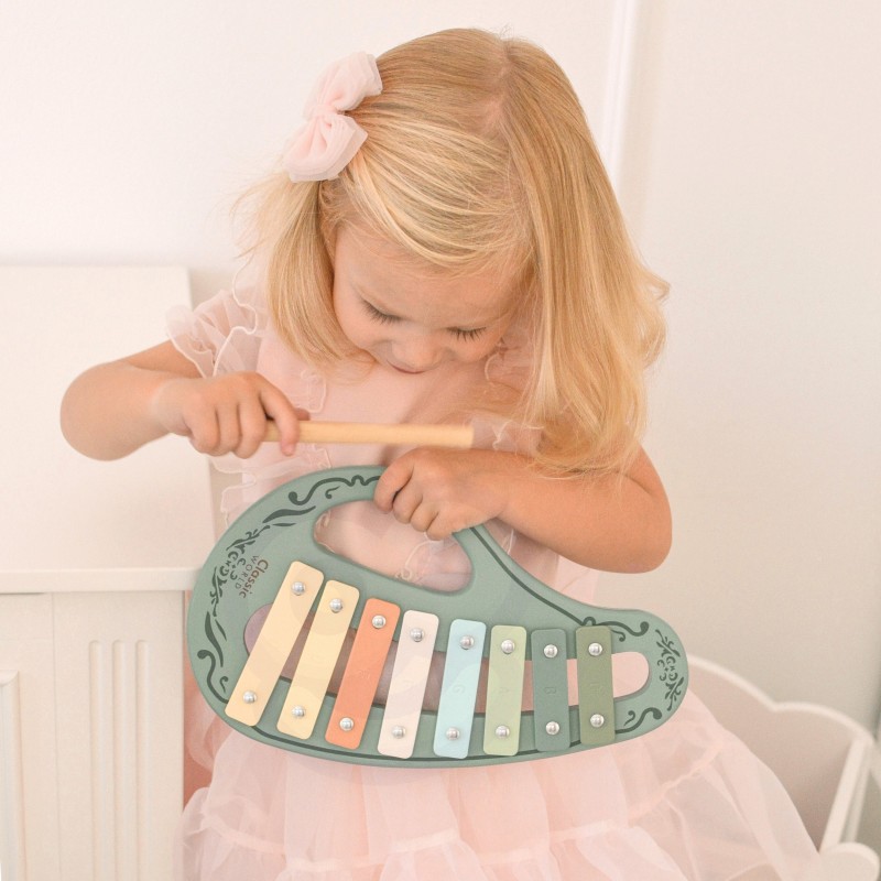 CLASSICLASSICLASSIC WORLD Drevené Hudobné Nástroje Vintage 18m