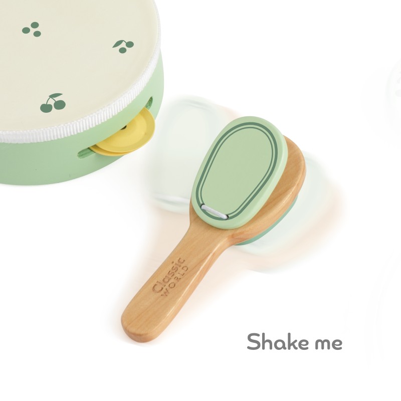 CLASSICLASSICLASSIC WORLD Drevené Hudobné Nástroje Vintage 18m