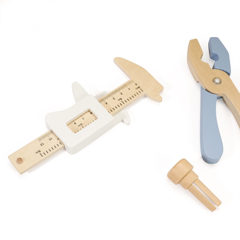 CLASSIC WORLD Detská Drevená Dielňa s Kriedovou Tabuľou a Náradím 27 Dielov