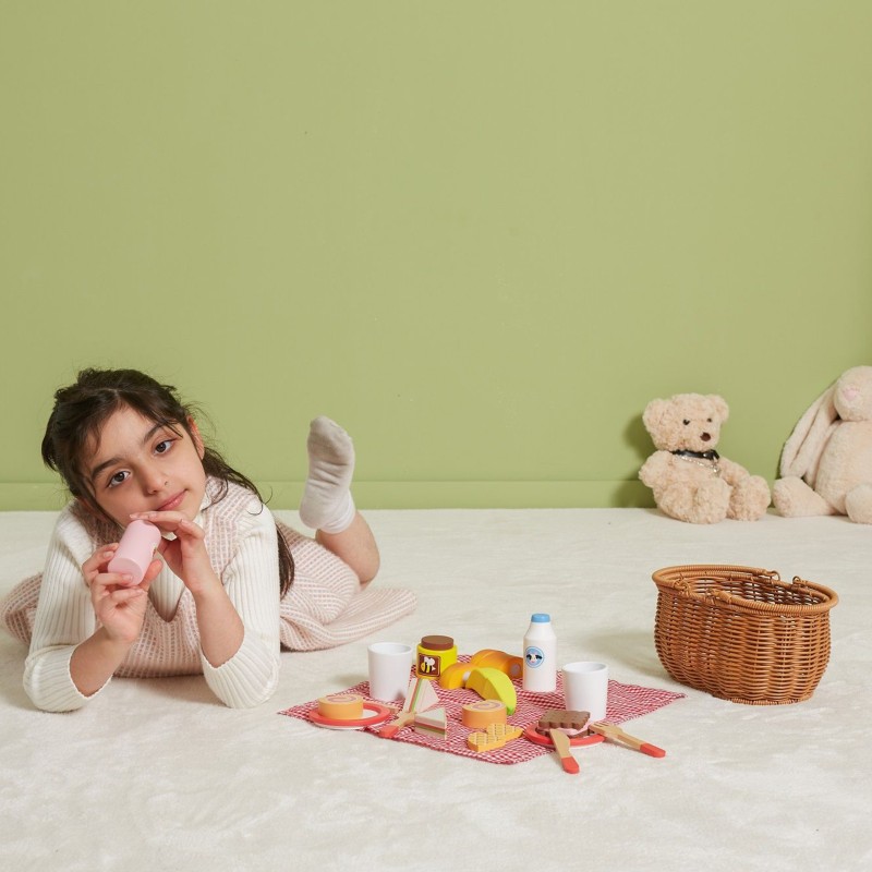 VIGA Drevená Pikniková Súprava 30 Dielov