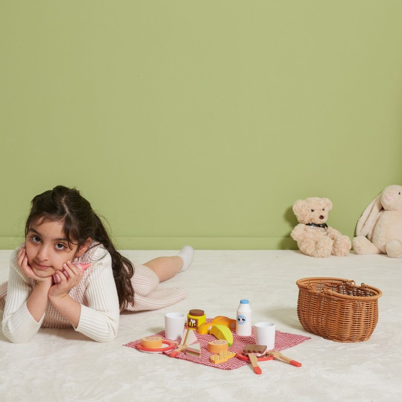 VIGA Drevená Pikniková Súprava 30 Dielov