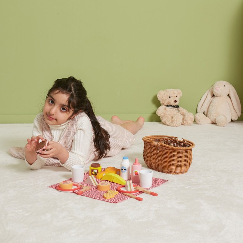 VIGA Drevená Pikniková Súprava 30 Dielov