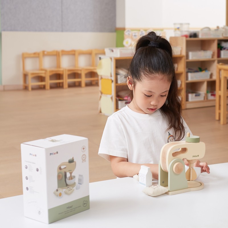 VIGA PolarB Drevený Kuchynský Mixér s Príslušenstvom