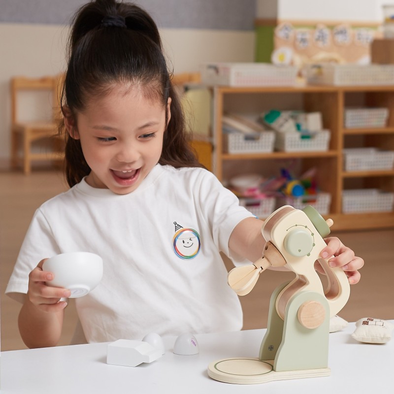 VIGA PolarB Drevený Kuchynský Mixér s Príslušenstvom