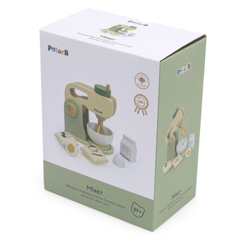 VIGA PolarB Drevený Kuchynský Mixér s Príslušenstvom