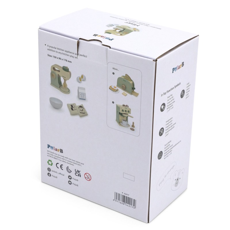 VIGA PolarB Drevený Kuchynský Mixér s Príslušenstvom