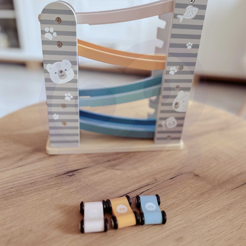 Farebná Drevená Dráha s Autíčkami VIGA PolarB