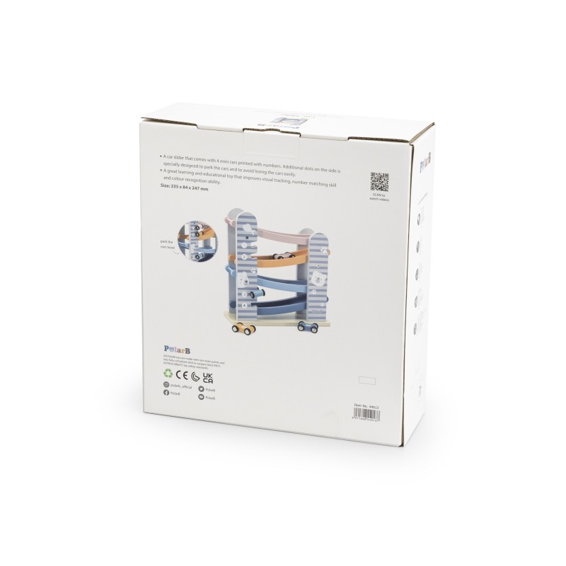 Farebná Drevená Dráha s Autíčkami VIGA PolarB