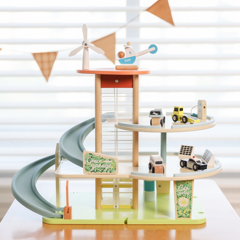 CLASSIC WORLD Drevená 3 Poschodová Garáž XL s Výťahom "Eko Zone"