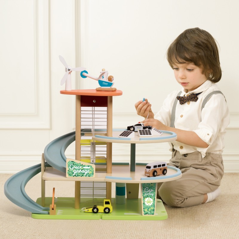 CLASSIC WORLD Drevená 3 Poschodová Garáž XL s Výťahom "Eko Zone"