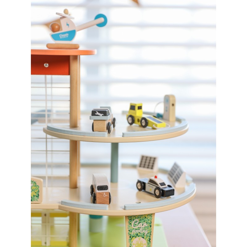 CLASSIC WORLD Drevená 3 Poschodová Garáž XL s Výťahom "Eko Zone"