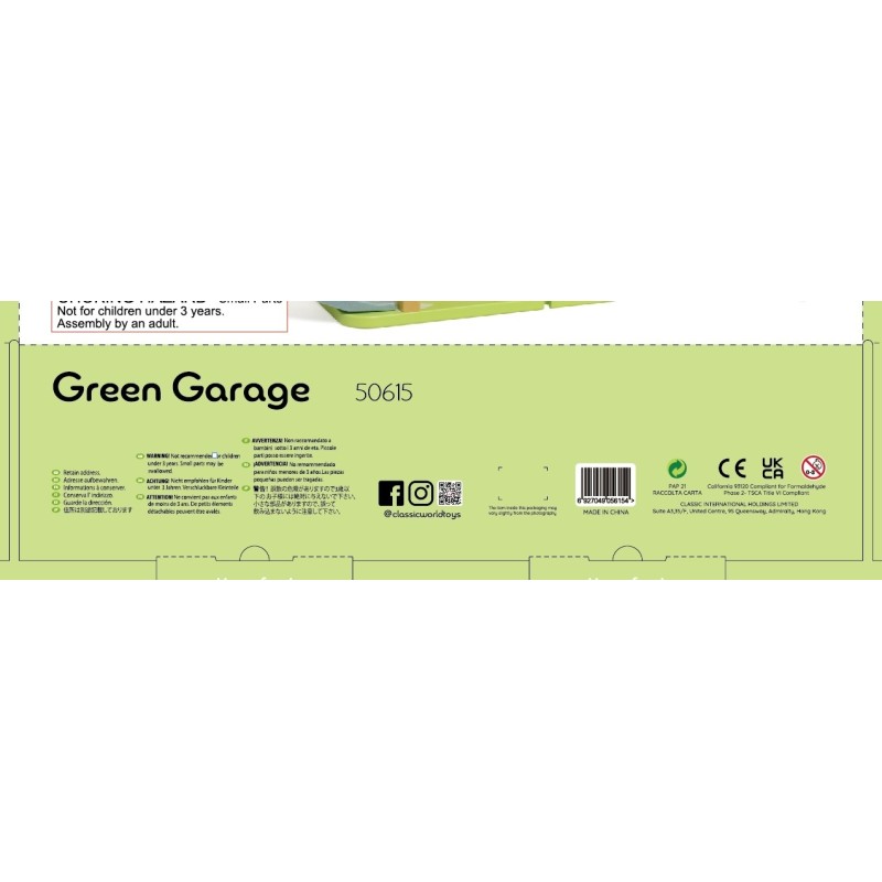 CLASSIC WORLD Drevená 3 Poschodová Garáž XL s Výťahom "Eko Zone"