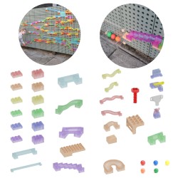 Sada Stavebných Dielov na Guľôčkovú Dráhu Masterkidz STEM 209 Dielov