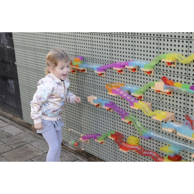 Sada Stavebných Dielov na Guľôčkovú Dráhu Masterkidz STEM 209 Dielov