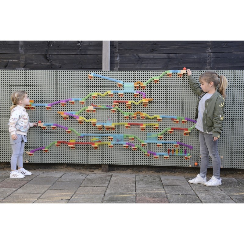 Sada Stavebných Dielov na Guľôčkovú Dráhu Masterkidz STEM 209 Dielov