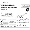 Sada Stavebných Dielov na Guľôčkovú Dráhu Masterkidz STEM 209 Dielov