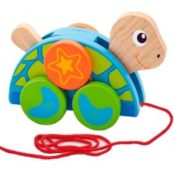 Drevená korytnačka na ťahanie - Viga Toys