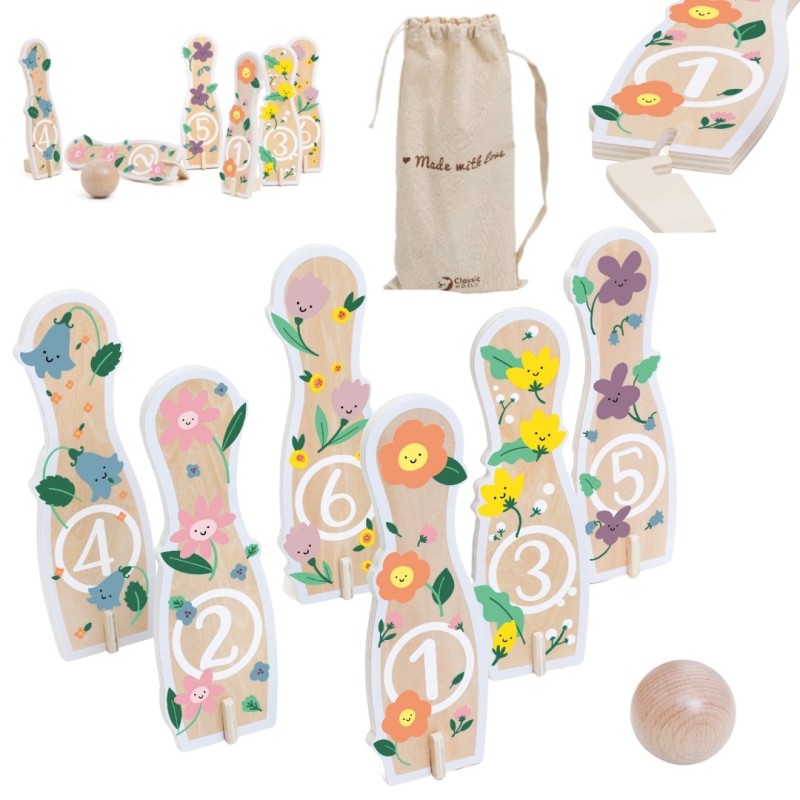 CLASSIC WORLD Drevený Bowling - Kolky pre Deti