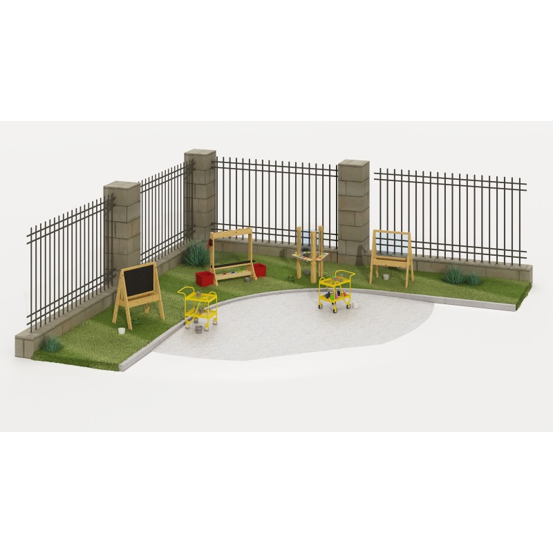 CLASSIC WORLD Obojstranná Tabuľa na Maľovanie s Vodnou Pumpou