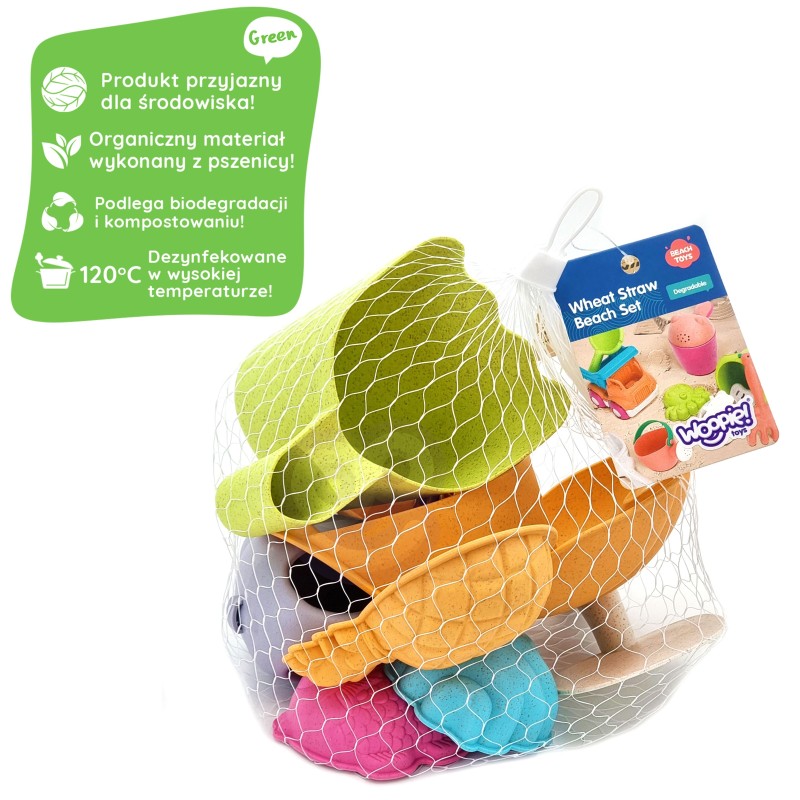 Sada Hračiek do Piesku s Pazúrikmi 7 ks. Woopie Green