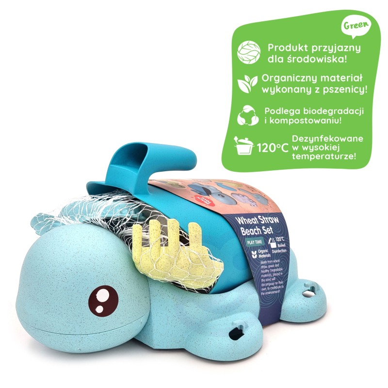Modrá Korytnačka - Hračky do Piesku 8 Dielov Woopie Green