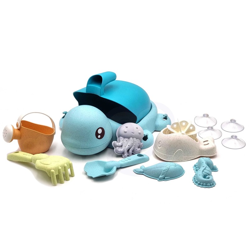 Modrá Korytnačka - Hračky do Piesku 8 Dielov Woopie Green