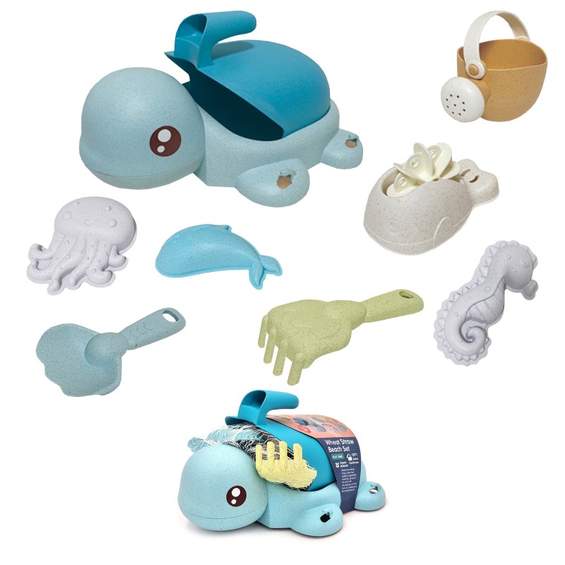 Modrá Korytnačka - Hračky do Piesku 8 Dielov Woopie Green