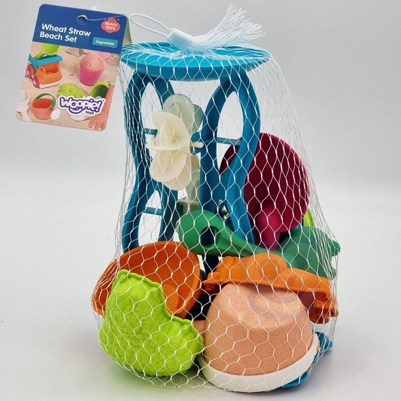 Sada Hračiek do Piesku s Mlynčekom a Krhličkou 10 Dielov Woopie Green