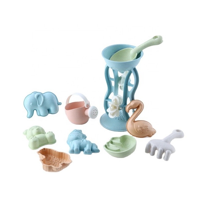 Sada Hračiek do Piesku s Mlynčekom a Krhličkou 10 Dielov Woopie Green