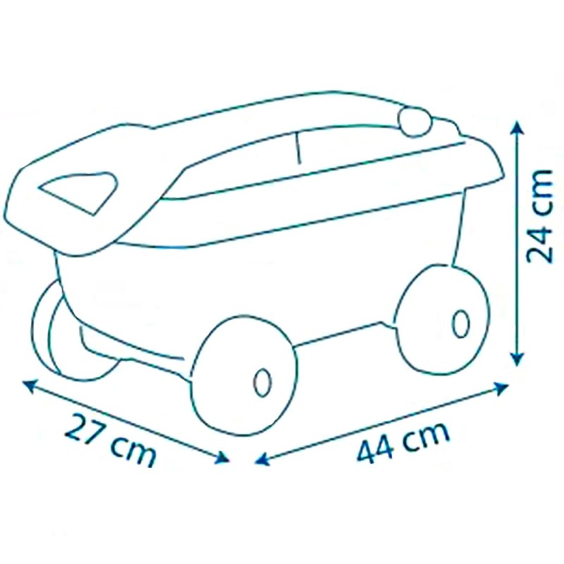 SMOBY Peppa Pig Vozík s Vedrom a Príslušenstvom do Piesku