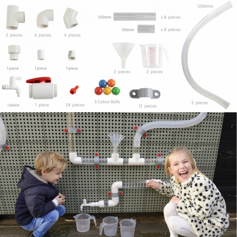 Potrubný Systém na Tabuľu Masterkidz STEM 80 Dielov