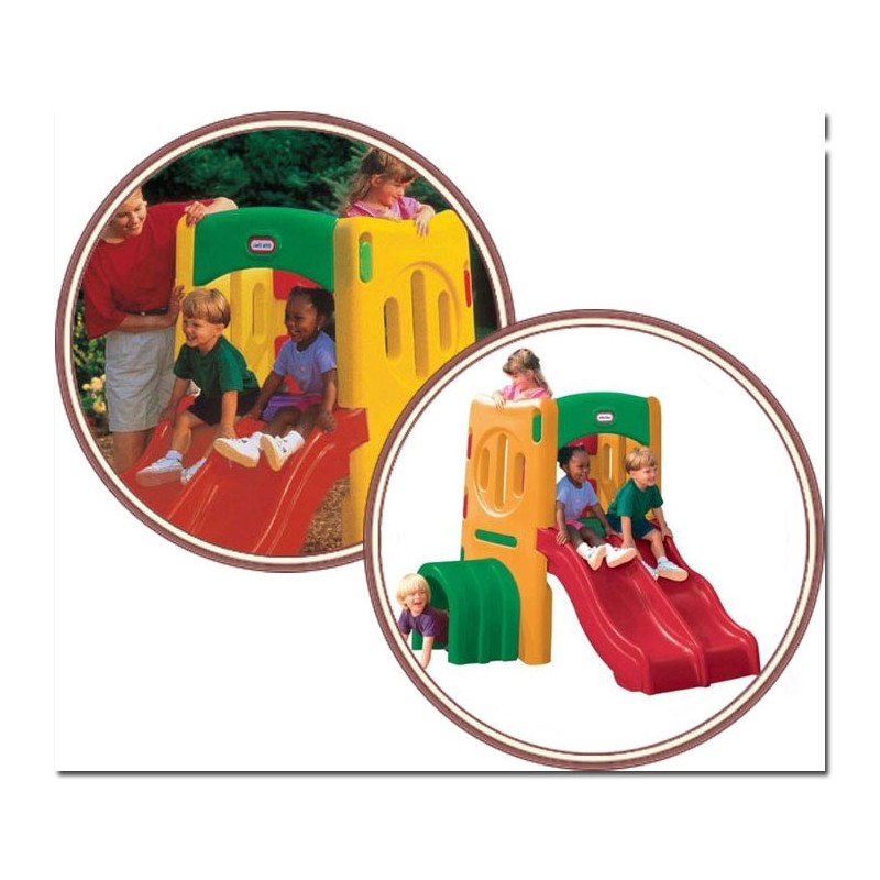 Detské Ihrisko s Dvojitou Šmykľavkou Little Tikes
