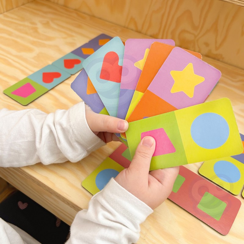 WOOPIE Gra Edukacyjna Transport Zwierzęta Puzzle Domino Montessori