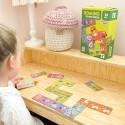 WOOPIE Gra Edukacyjna Transport Zwierzęta Puzzle Domino Montessori