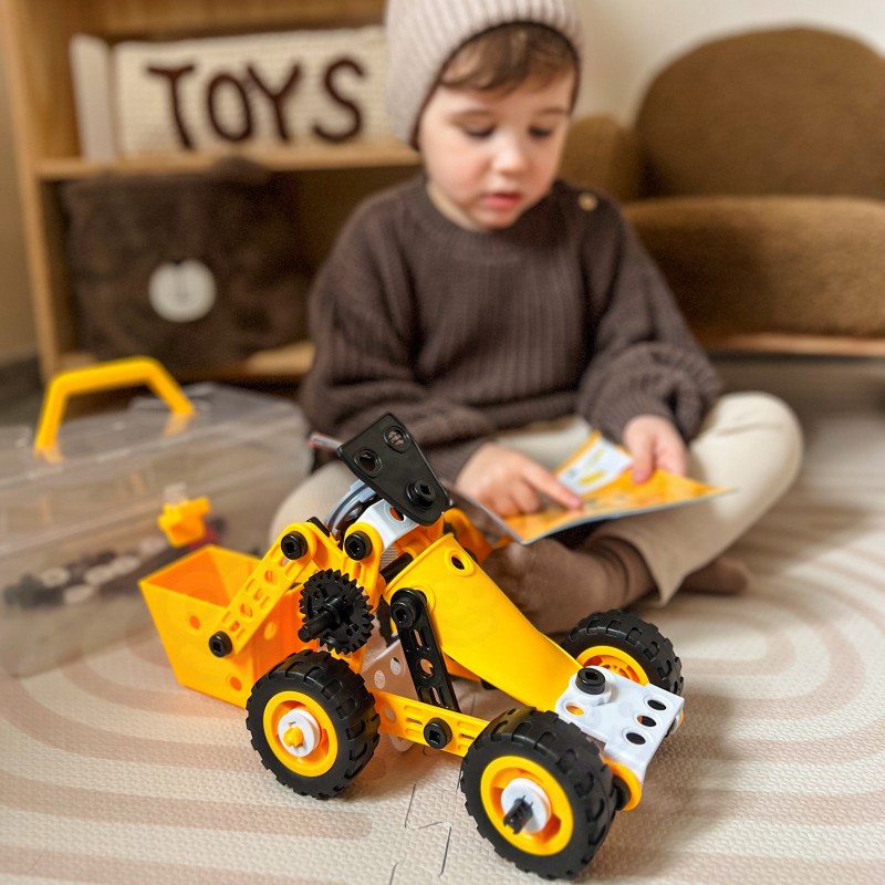 WOOPIE Pojazdy Zestaw Konstrukcyjny 8w1 Klocki STEAM